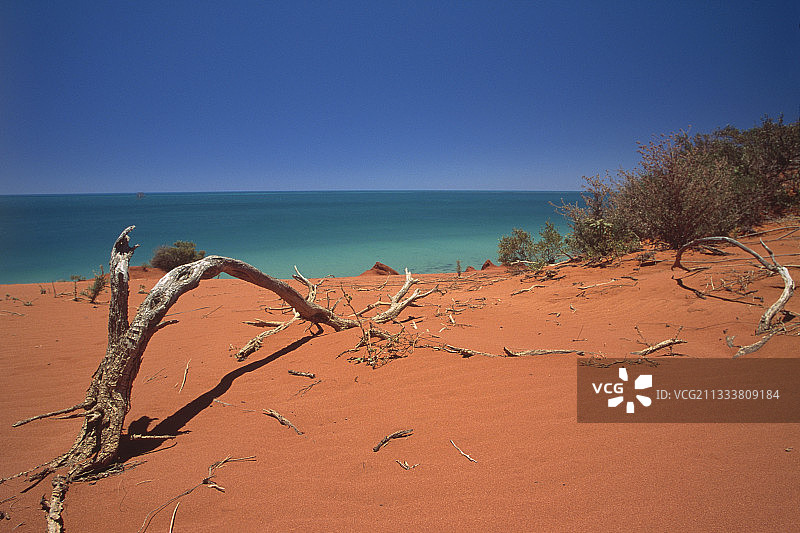 弗朗索瓦佩隆国家公园的红色沙丘，澳大利亚图片素材