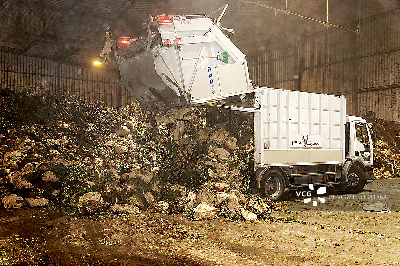 这些废弃物用于堆肥和甲烷化图片素材