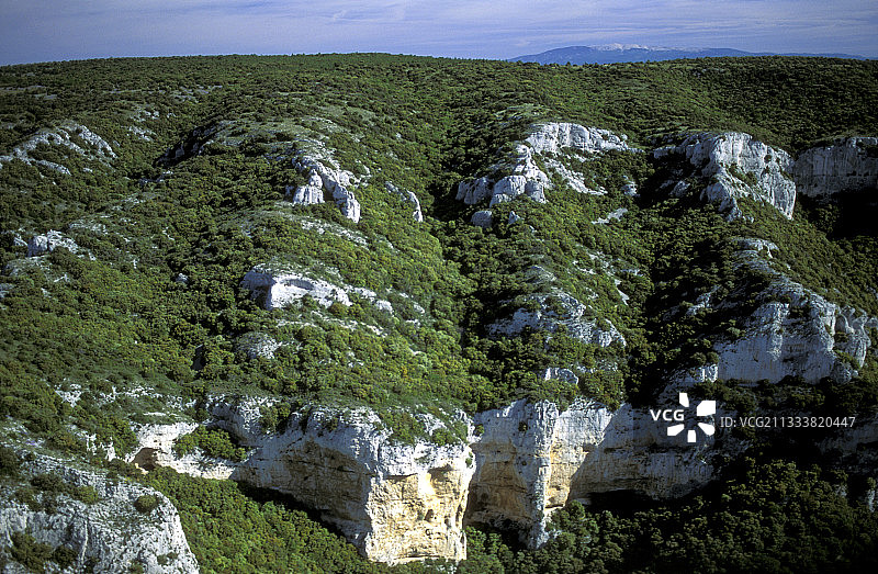 法国吕贝隆公园的小吕贝隆山脊图片素材