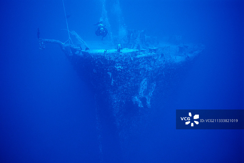 沙阿阿里礁：二战沉船锡斯尔戈姆号图片素材