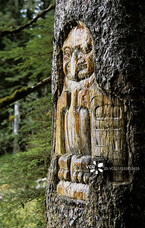 美国的鸟类象征。这个雕塑是一个路标。图片素材