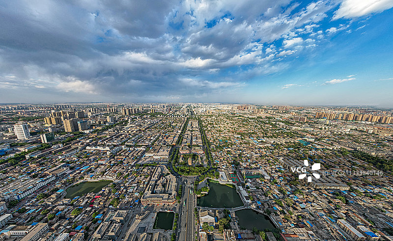 中国河南安阳文峰塔航拍图片素材