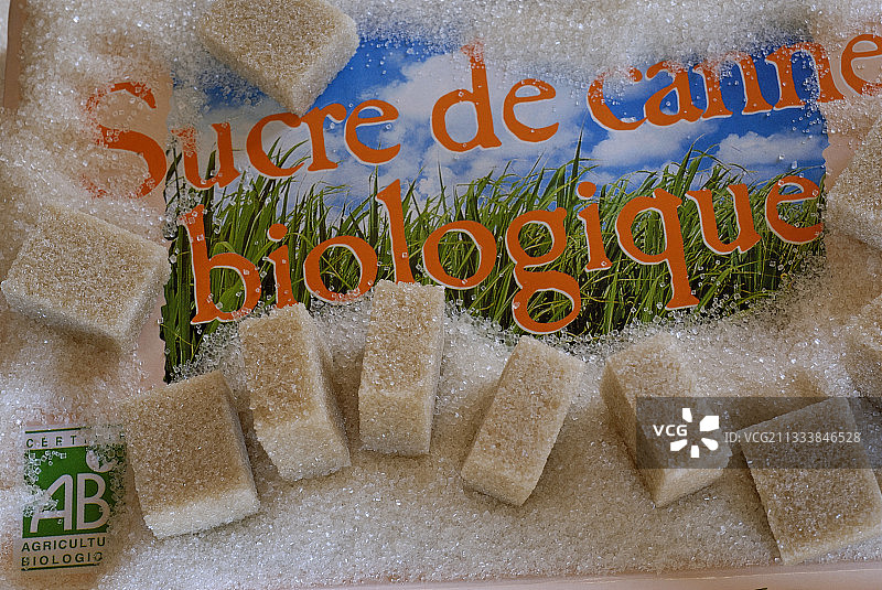 法国生物蔗糖块图片素材