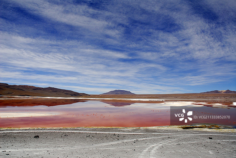 玻利维亚高原科罗拉达泻湖图片素材