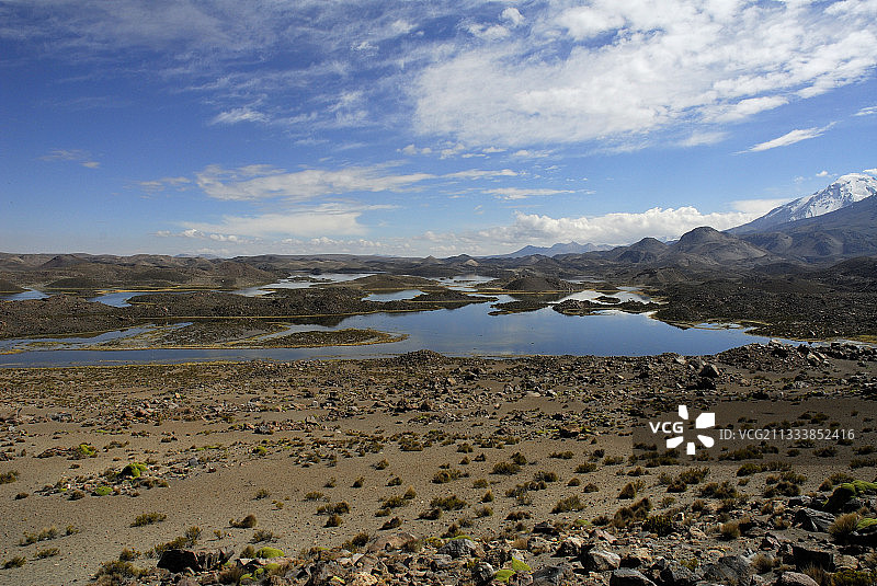智利劳卡国家公园科塔科塔尼泻湖图片素材
