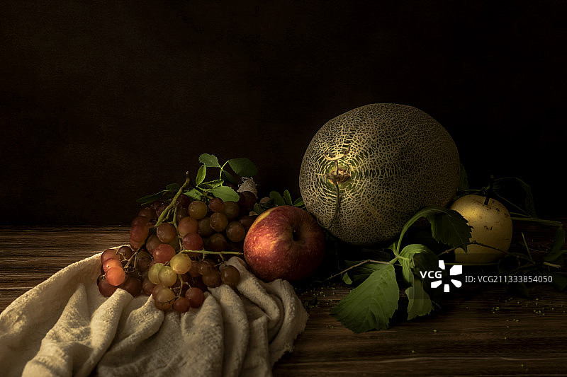 古典油画风静物图片素材