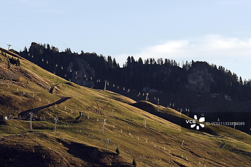 法国希纳永山区机械设施图片素材