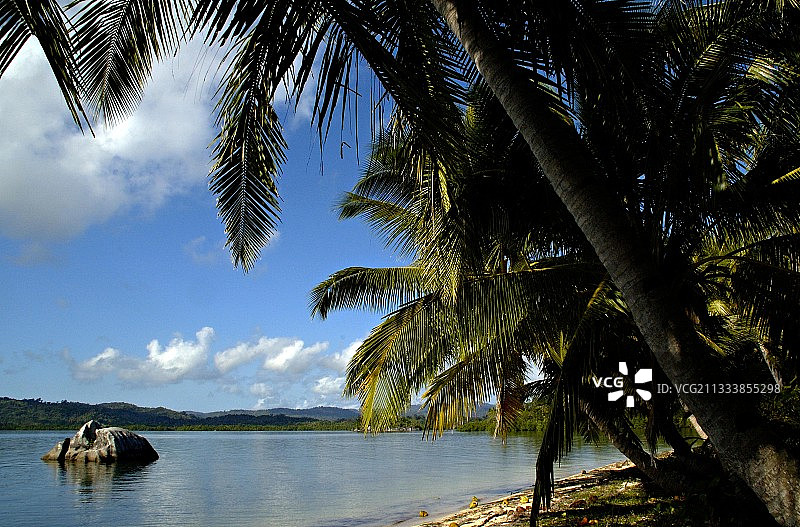 印度洋沿海天堂景观图片素材