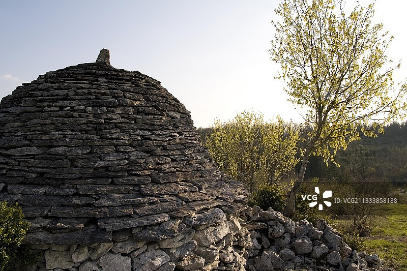 凯尔西地区自然公园的干石棚图片素材