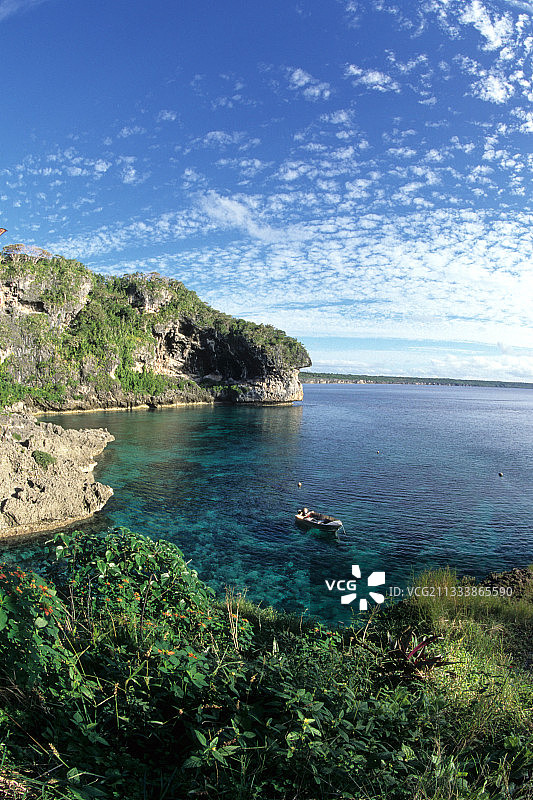 新喀里多尼亚利富岛海湾风光图片素材