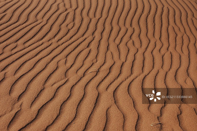 纳米比亚苏索斯维利沙丘上的沙浪图片素材