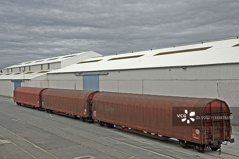 在拉罗谢尔-帕利斯港的仓库图片素材