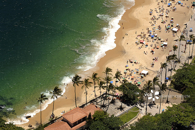 巴西面包山脚下的维梅利亚海滩图片素材