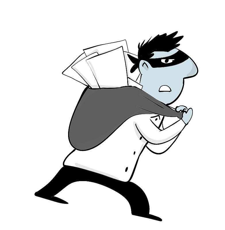 插画漫画元素人物小偷图片素材