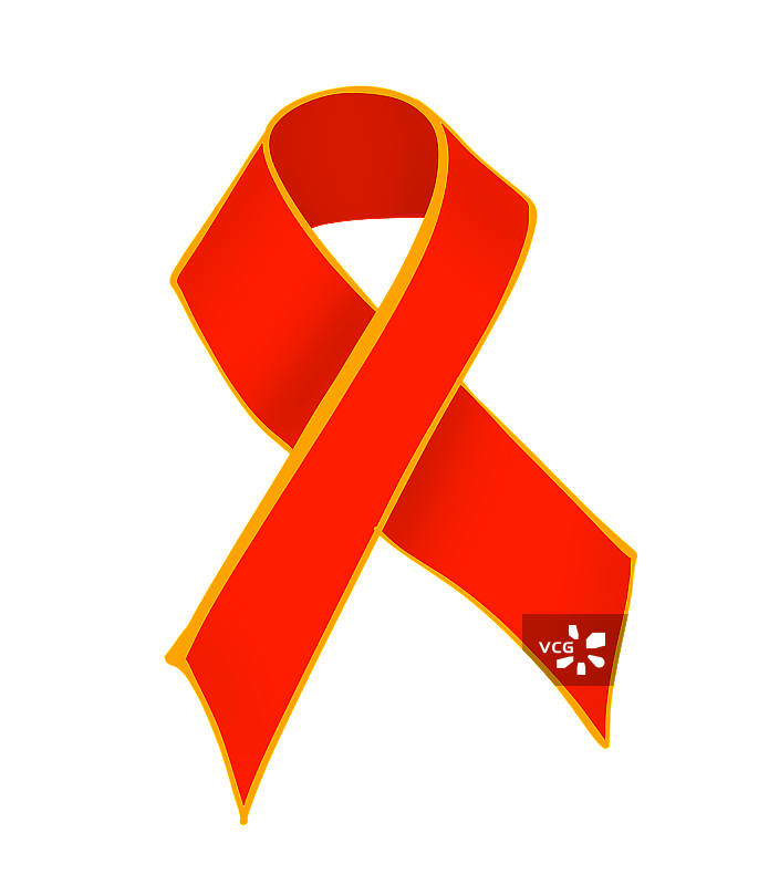 艾滋病插画元素飘带标志图片素材