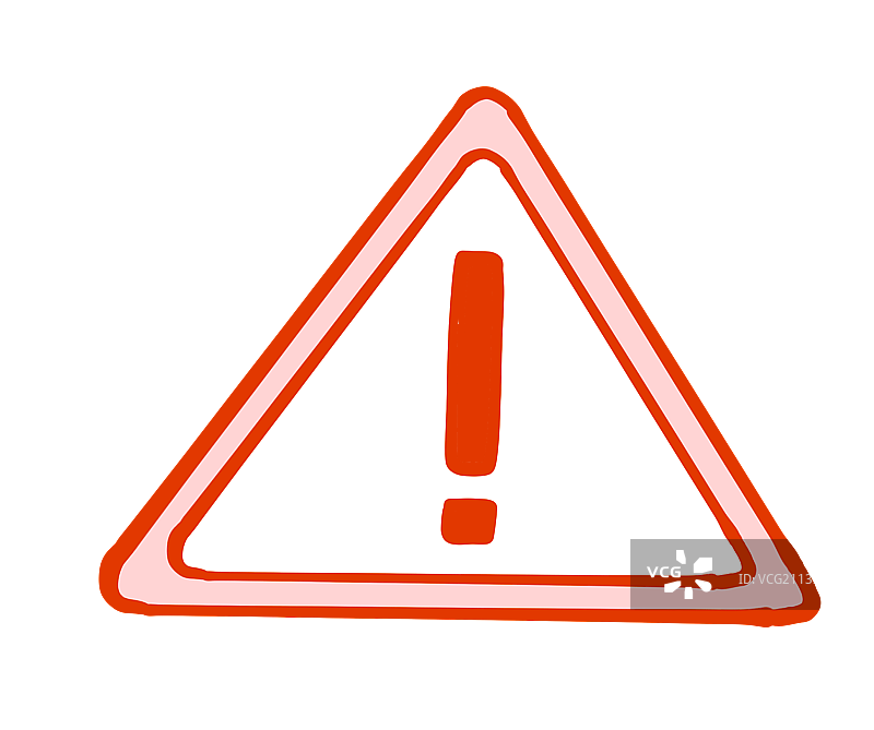 警示标志插画元素图片素材