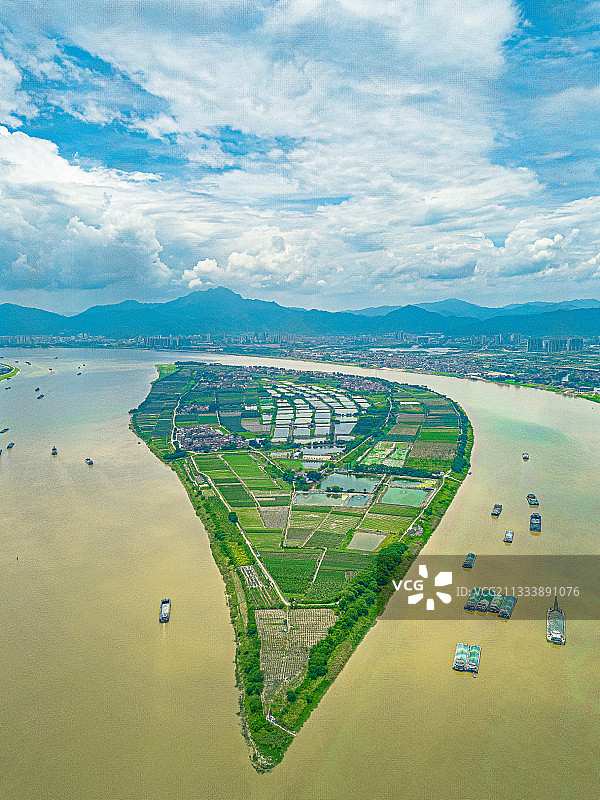 广东肇庆砚洲岛生态文化休闲度假区，位于广东著名风景区——肇庆图片素材