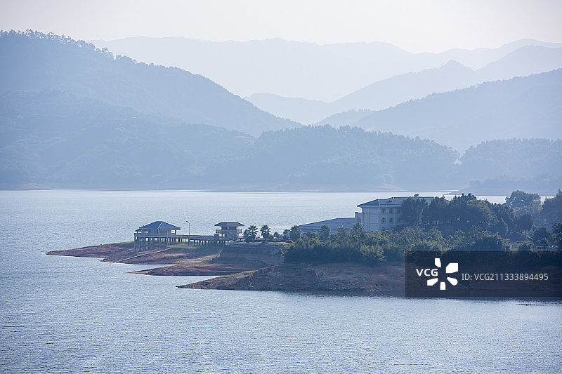福建省宁德古田翠屏湖景区图片素材