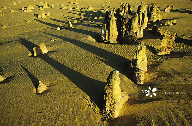 澳大利亚南邦国家公园的尖峰石阵图片素材