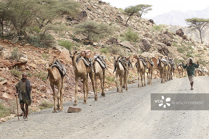 来自埃塞俄比亚北部达纳基尔洼地卡鲁姆冰盐湖的盐图片素材