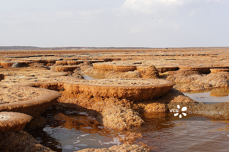 达洛尔达纳基勒洼地地热区，埃塞俄比亚图片素材