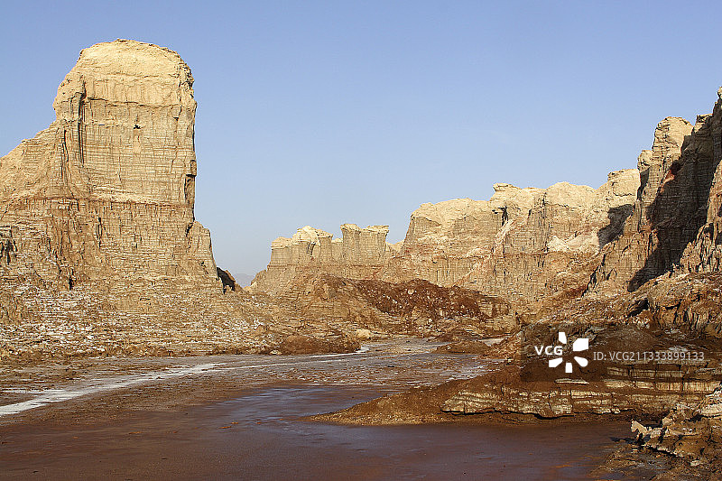 埃塞俄比亚峡谷盐地热液图片素材