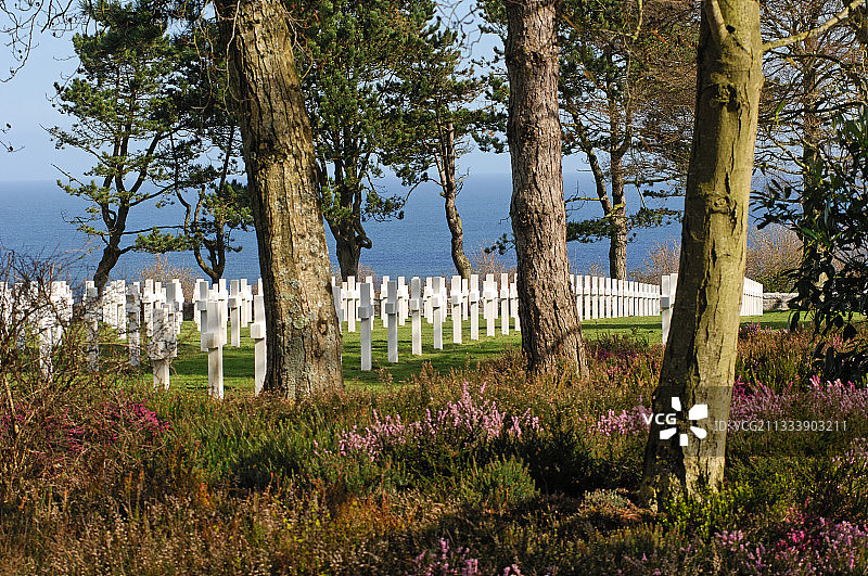 法国圣洛朗畔海美国军人公墓图片素材