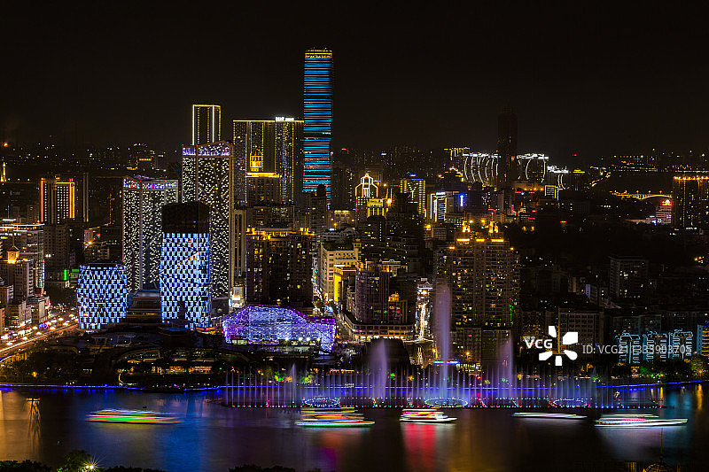 音乐喷泉 柳州图片素材