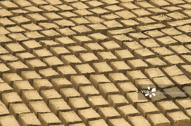 马达加斯加在阳光下晒干的土坯图片素材