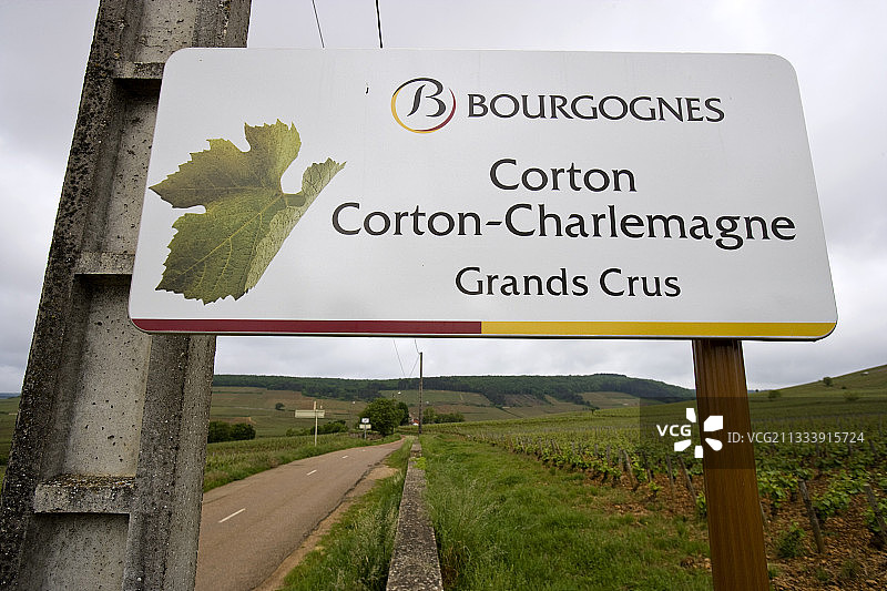 勃艮第葡萄酒优质年份法国广告牌图片素材