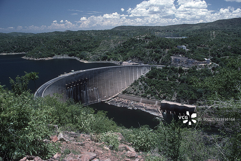 津巴布韦卡里巴水电站大坝墙图片素材