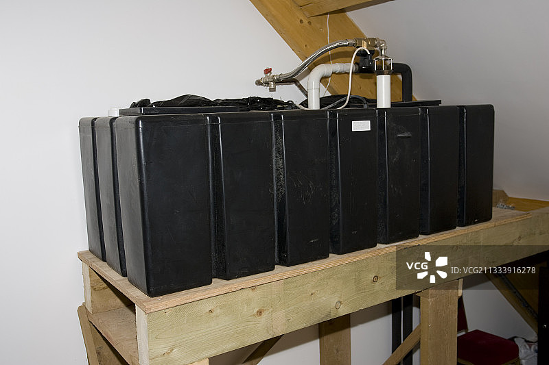 英国伍斯特郡的雨水供水箱系统图片素材