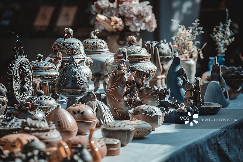 古玩市场图片素材