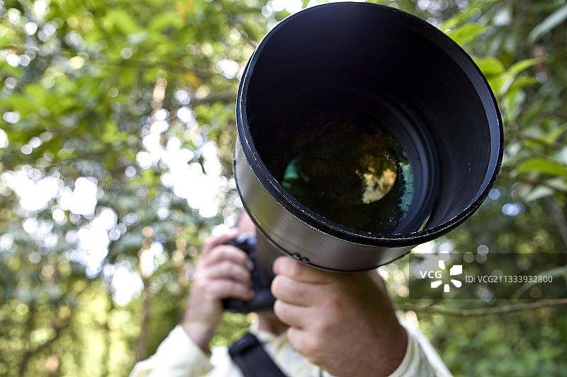 摄影师使用长焦镜头拍摄斯里兰卡图片素材