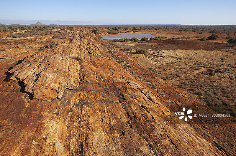 肯尼亚察沃东部，穆丹达岩国家公园图片素材