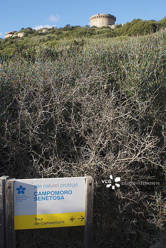 法国科西嘉岛坎波莫罗塔楼图片素材