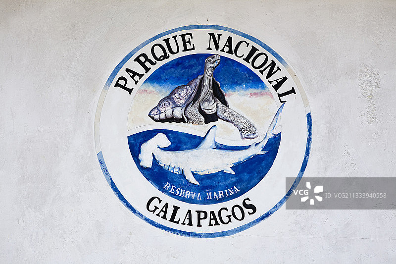 加拉帕戈斯国家公园海洋保护区标志图片素材