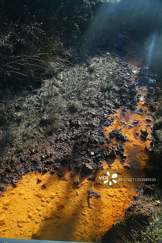 法国溪流污染图片素材