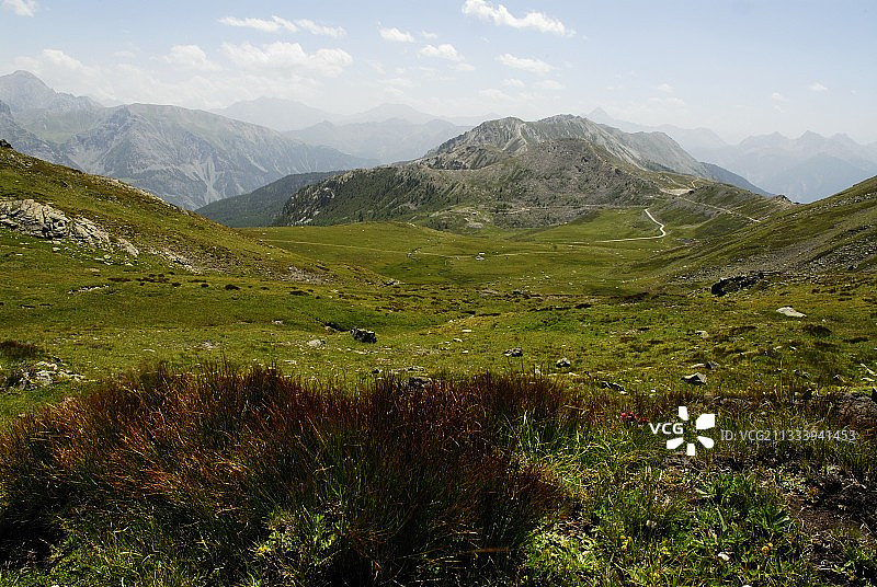 上阿尔卑斯锡比耶尔格拉农山口环形景观图片素材