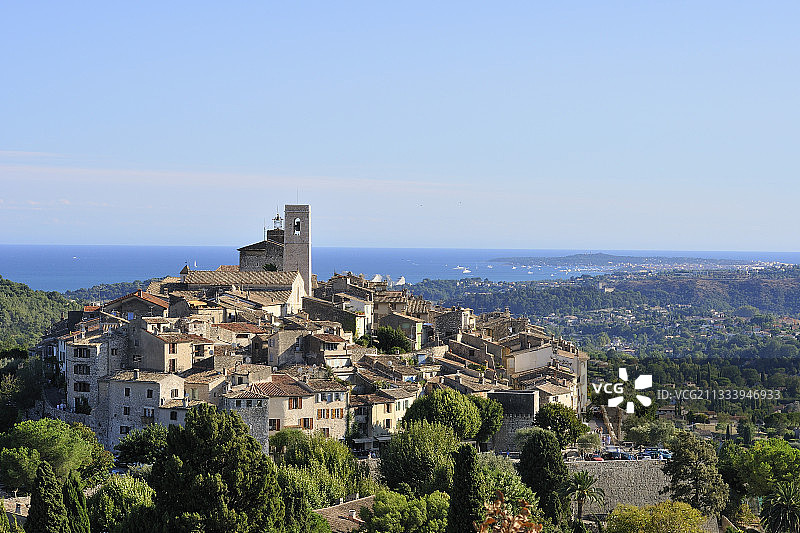 法国滨海圣保罗村风光图片素材
