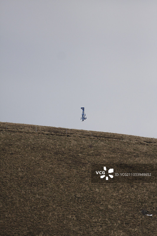 法国上沃日航拍摄影：特技飞行表演图片素材