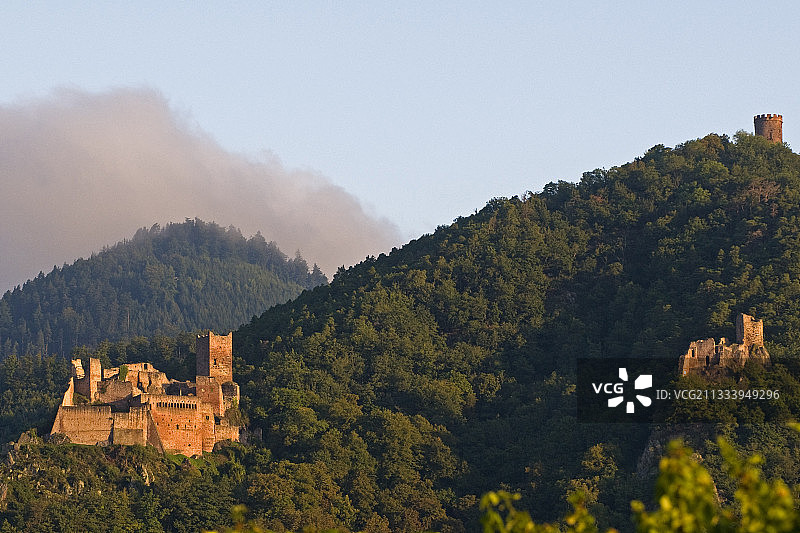 上莱茵省圣乌尔里希里博维尔城堡遗址图片素材