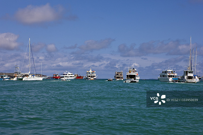 加拉帕戈斯群岛圣克鲁斯岛阿约拉港图片素材