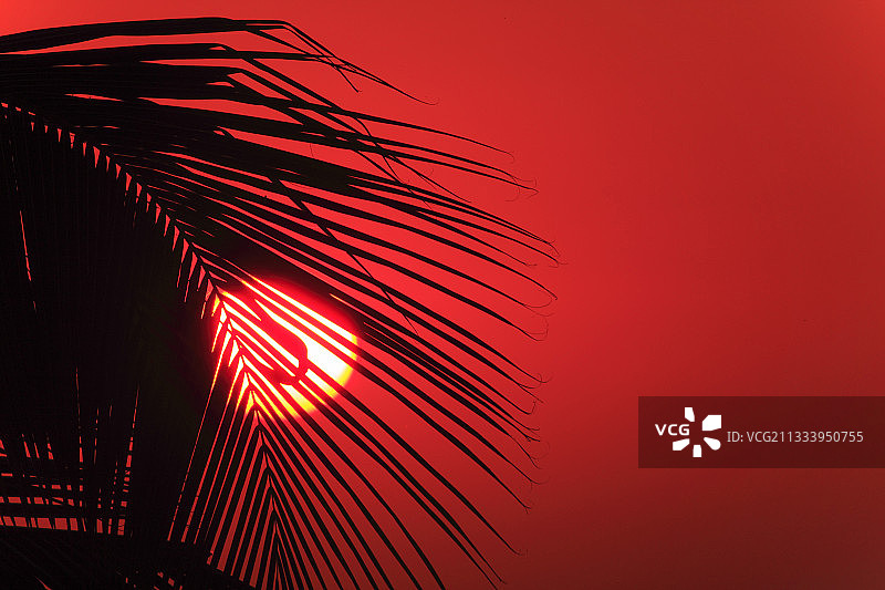 马约特泻湖上的日落图片素材