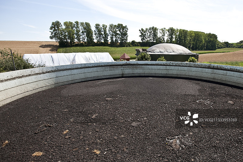 德国甲烷化站的盆地图片素材