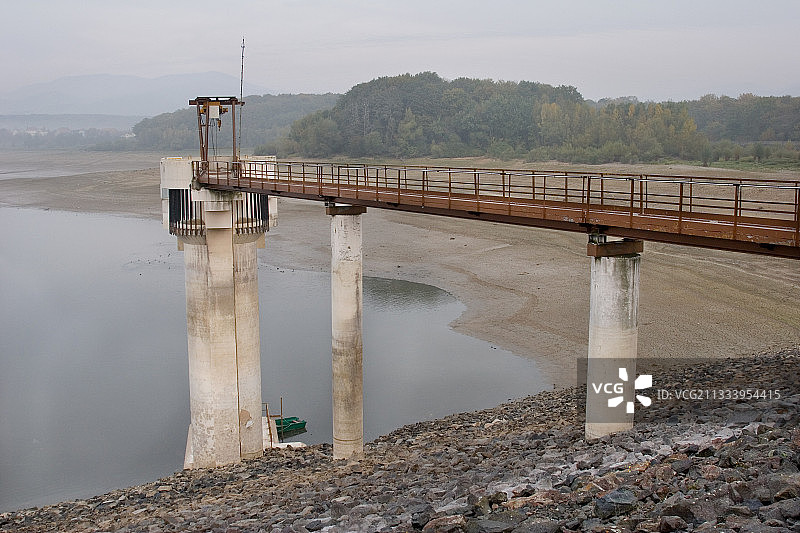 米歇尔巴赫人工水库十年一次的排水图片素材
