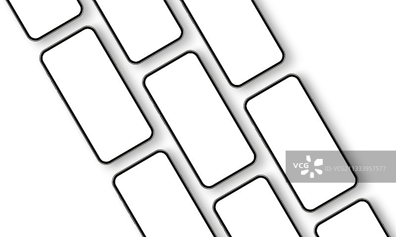 用于展示APP的手机屏幕模型图片素材