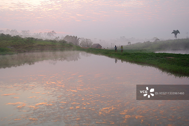 卡欣纳瓦人：居住在巴西阿克里州的印第安人群体图片素材