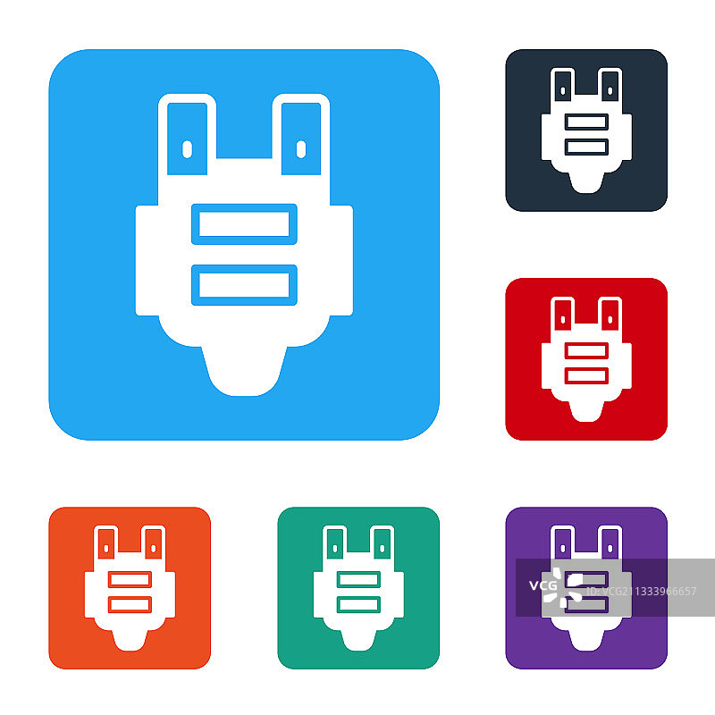 白色防弹背心图片素材