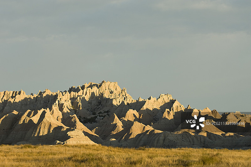 恶地国家公园风景，美国南达科他州图片素材